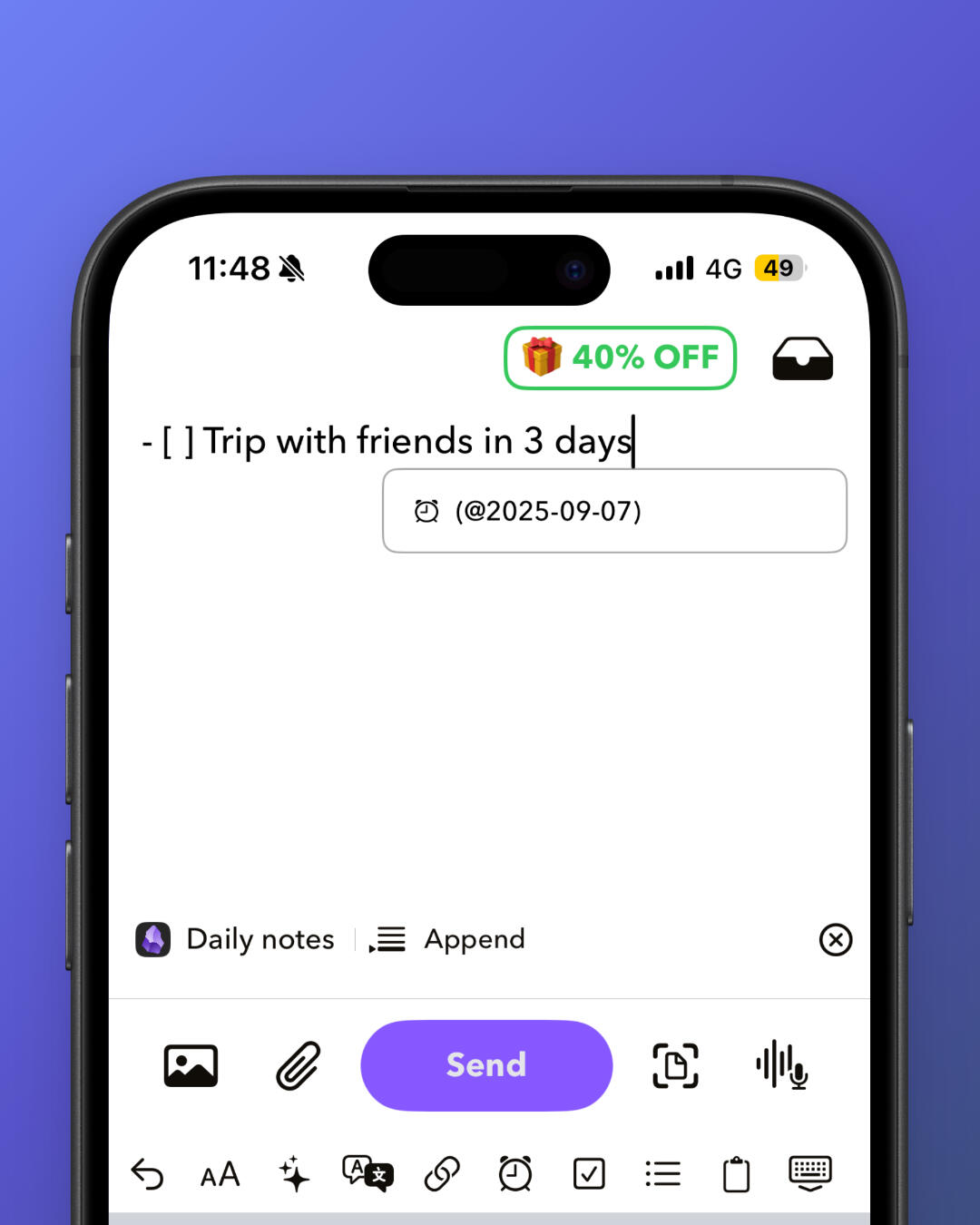 Natural language tasks