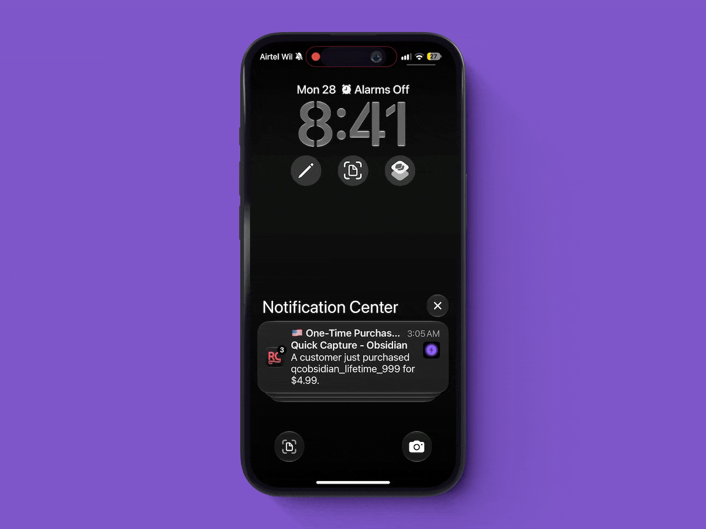Voice notes with the Action Button